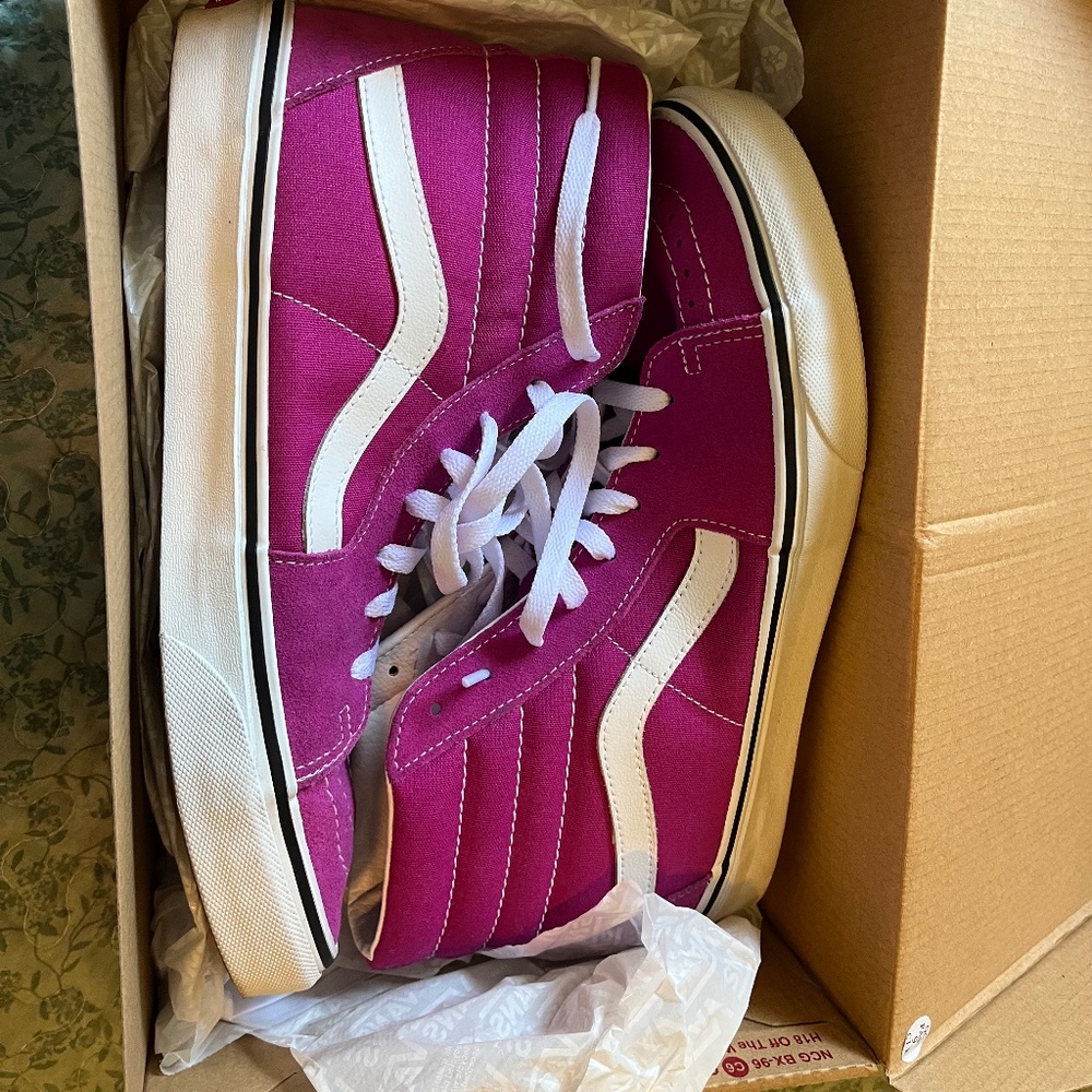 Vans Fushia Hi Too Skate Shoes